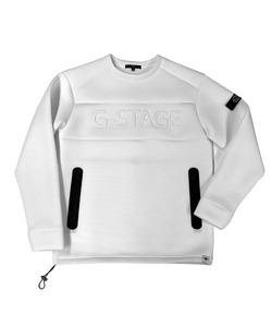 「g-stage」 長袖Tシャツ 48 ホワイト メンズ