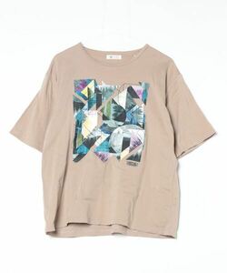 「tk.TAKEO KIKUCHI」 半袖Tシャツ M ベージュ メンズ