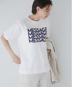 「human woman」 半袖Tシャツ MEDIUM ネイビー レディース