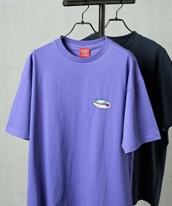 「Paragraph」 半袖Tシャツ フリ- パープル メンズ