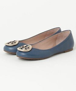 「TORY BURCH」 フラットパンプス 5.5 ブルー レディース