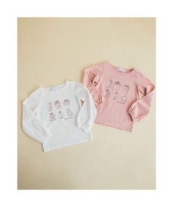 「Tartine et Chocolat」 「KIDS」長袖カットソー 140 ホワイト キッズ