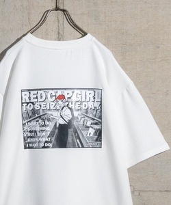 「Red Cap Girl」 半袖Tシャツ LARGE ホワイト系その他 メンズ