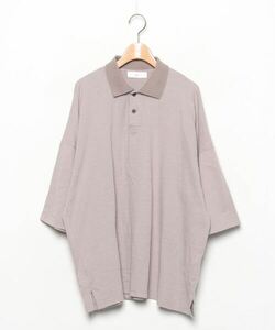 「remer」 半袖ポロシャツ LARGE グレイッシュベージュ メンズ