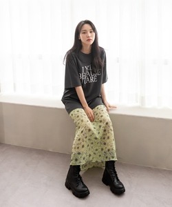 「UNE MANSION」 半袖Tシャツ FREE グレー レディース