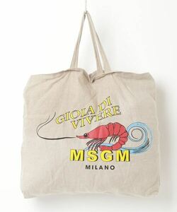 「MSGM」 トートバッグ ONE SIZE ナチュラル メンズ