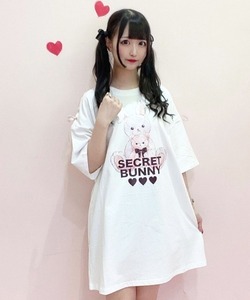 「Secret Honey」 半袖Tシャツ FREE オフホワイト レディース