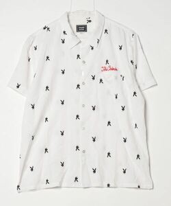 「CRIMIE」 半袖シャツ「PLAYBOYコラボ」 LARGE ホワイト メンズ