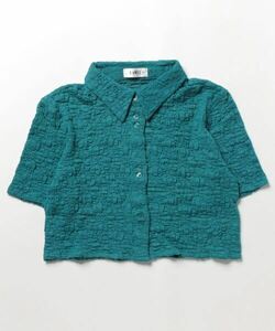 「EVRIS」 半袖シャツ FREE ブルー レディース