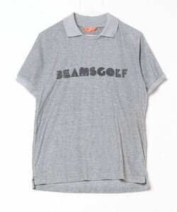 「BEAMS GOLF」 半袖ポロシャツ MEDIUM グレー メンズ