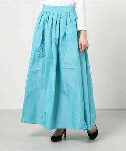 「EMMEL REFINES」 ロングスカート X-SMALL ターコイズブルー レディース