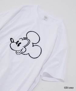 「ear PAPILLONNER」 「CULTURE SUPPLY」半袖Tシャツ「Disneyコラボ」 FREE ホワイト レディース
