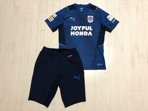 . wave university . lamp part soccer part peace rice field . player main . actual use training wear + shorts top and bottom set top team only /as Lucra ro Numazu 