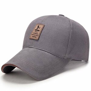 キャップ メンズ 帽子UVカット99％・UPF50+紫外線対策日焼け防止 小顔効果 カジュアル おしゃれ 野球帽 調整可能 男女兼用-グレー
