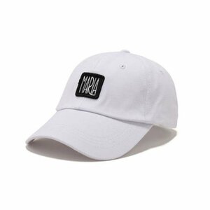 メンズ 帽子 コットン100% 柔らかい キャップ メンズ レディース 紫外線対策 UVカット 野球帽 調節可能-ホワイト
