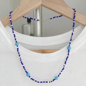 ネックレス ネイティブアクセサリー ターコイズ ブルー ビーズ メンズ レディース☆japan Vintage jewelry accessories k0456