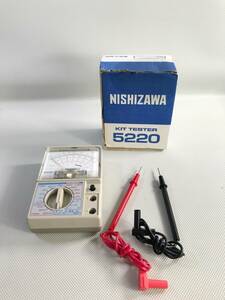 S5837○NISHIZAWA 西澤電気 アナログテスター MODEL 5220 測定器 計測器 箱付 【保証あり】240604