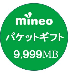 mineo パケットギフト10GB(9999MB) 即時発行