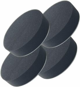 [4 piece set ] polisher buffing sponge buffing 125mm grinding sponge touch fasteners type black 