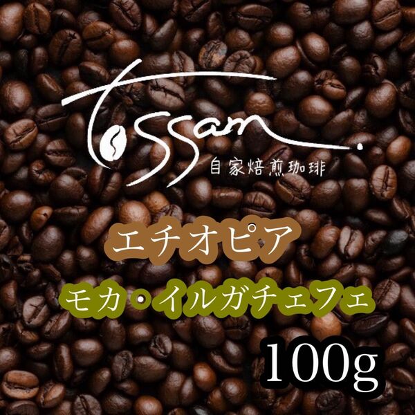 自家焙煎 珈琲豆 100g エチオピア シダモ モカ・イルガチェフェ 即日焙煎