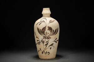 [. old .]. famous auction buying go in era thing China .. glazed pottery flower .. vase 44CM ornament . antique goods old fine art 0508-49S