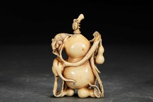 [. old .]. famous auction buying go in era thing Special kind white material .... nose smoke . netsuke .. thing gorgeous core charge use antique goods old fine art FK4-103S16