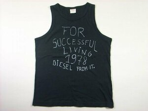 DIESEL diesel lady's tank top ( black )L