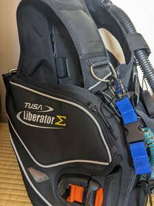 送料無料★美品★USED TUSA ツサ liberator BCジャケット アジアサイズ:M 動作確認済 ダイビングキャリーバッグ付き