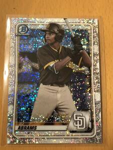 CJ Abrams 2020 Bowman Chrome Prospect BCP-62 Speckle Refractor /299 NATIONALS