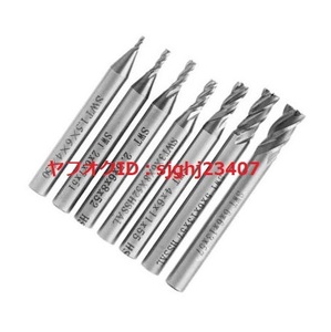 Ⅰ*[ free shipping ] carbide endmill is chair steel HSS4 sheets blade 7 pcs set 1.5mm 2mm 2.5mm 3mm 4mm 5mm 6mm cut .f rice processing router bit new goods CNC