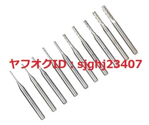 Ⅰ* carbide endmill f rice router CNC PCB wood etc. 10 pcs set tool silver prompt decision free shipping bit 