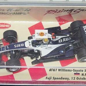 ミニチャンプス F1 kyosho AT&T ウィリアムズ トヨタ ショーカー 2008 N.Rosberg