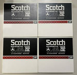  open reel Scotch 7 number tape 202 4ps.