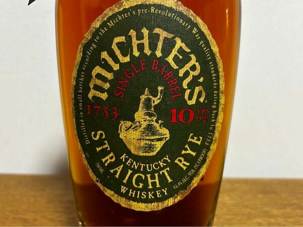 MICHTER'S Single Barrel RYE 10yo ミクターズ シングルバレル ライ 10年 