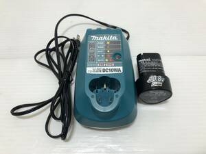 9069◆makita　マキタ　DC10WA　Li-ion　7.2-10.8V用　充電器　バッテリー　BL1013　DC10.8V　1.3Ah　14Wh　写真追加あり◆C1