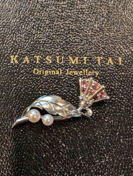 KATSUMI TAI オリジナル ジュエリー 薊 ペンダントトップ 田居克己 九月 卒寿記念 皇居の花暦 十二ヵ月 あざみ