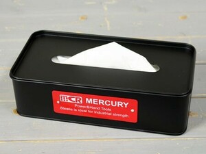 マーキュリー ティッシュケース おしゃれ 車 MERCURY アメリカ アメリカン雑貨 マットブラック