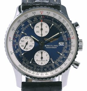 ★箱付！美品！BREITLING ブライトリング オールドナビタイマー A13322 ブルー 自動巻き メンズ★