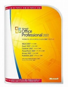 製品版●Microsoft Office Professional 2007(word/excel/outlook/powerpoint/access)●2PC認証