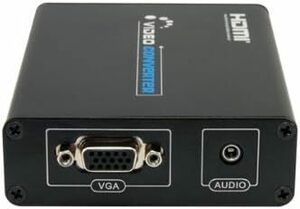 LKV385 HDMI VGA 変換アダプタ 音声出力 搭載 3.5mm オーディオ出力 付き (0284-00)