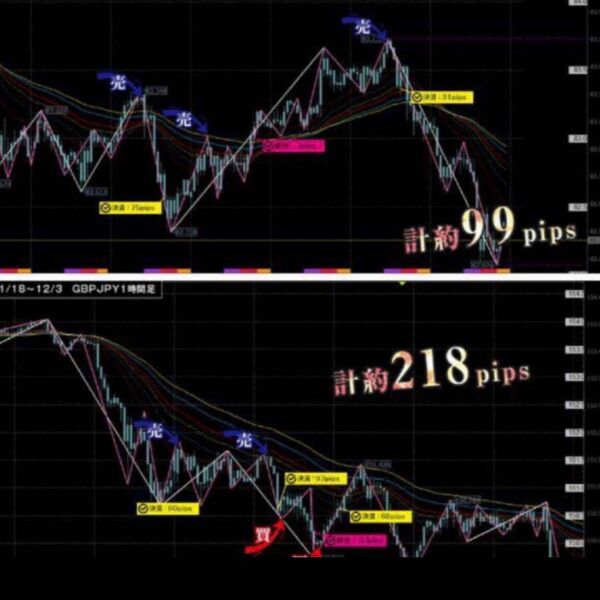FXスキャル・デイトレ定価64800円★もちぽよ驚異のパターン集＆おまけインジケーター付～利益を獲りやすい鉄板エントリーパターン～