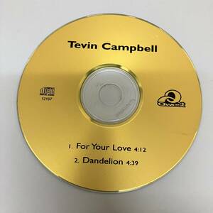 裸58 HIPHOP,R&B TEVIN CAMPBELL - FOR YOUR LOVE / DANDELION シングル CD 中古品