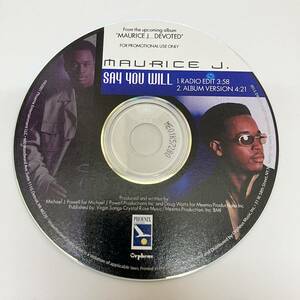 裸58 HIPHOP,R&B MAURICE J. - SAY YOU WILL シングル CD 中古品