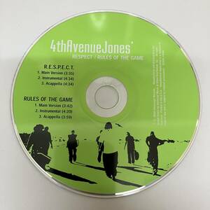 裸クリアボックス HIPHOP,R&B 4TH AVENUE JONES - RESPECT / RULES OF THE GAME INST,シングル CD 中古品