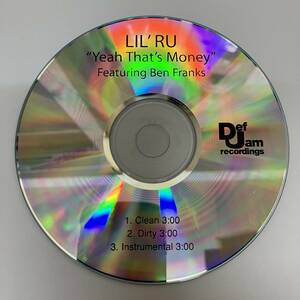 裸クリアボックス HIPHOP,R&B LIL'RU - YEAH THAT'S MONEY INST,シングル CD 中古品