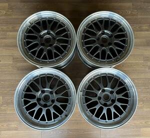 BBS LMP068 8J×17H2 +45 5H-114.3 アルミホイール4本　キズあり、歪みクラックありません　センターキャップ欠品