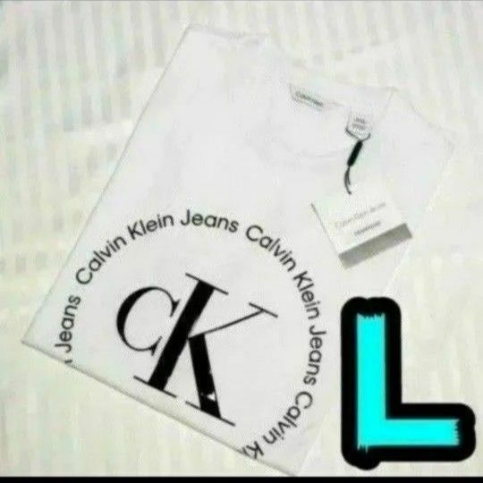 【新品】カルバンクライン　Tシャツ　L　白　Calvin Klein