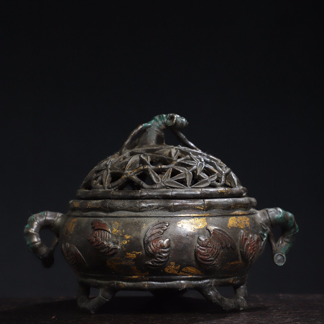 古寶奇蔵】銅製・拓金・祝福熏香炉・置物・賞物・中国時代美術 古寶奇蔵】銅製・拓金・祝福熏香炉・置物・賞物・中国時代美術