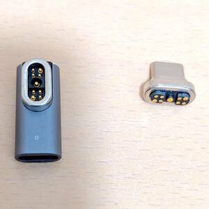 Apple MacBook Pro / Air用 USB-C マグセーフ マグネット付きL字型 USB-C to USB-C アダプター (27)