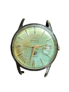 22637 TECHNOS Tecnos 25 камень AT/ самозаводящиеся часы серебряный циферблат Date мужские наручные часы лицо только античный Junk 